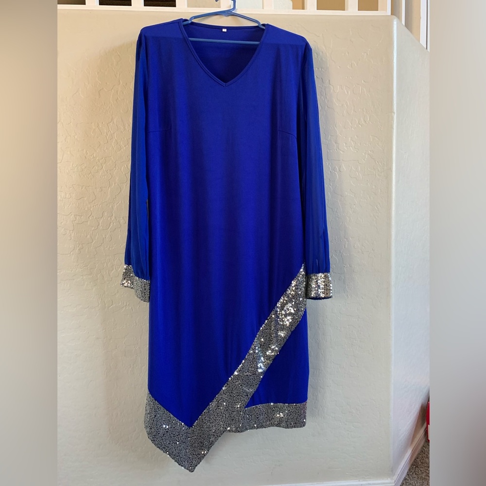 Pretty blue dress size XXL